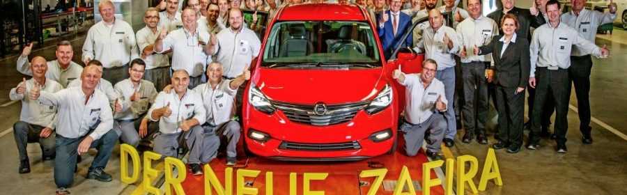 Opel Zafira 2016 (productiestart)