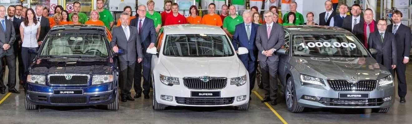 1 miljoenste Škoda Superb 2017