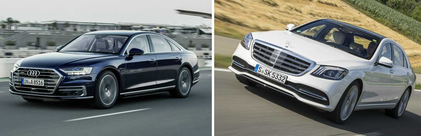 Audi A8 vs. Mercedes-Benz S-Klasse Limousine 2018 (vergelijking)