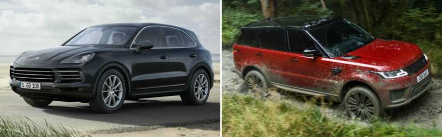 Porsche Cayenne vs. Range Rover Sport 2018 (vergelijking)