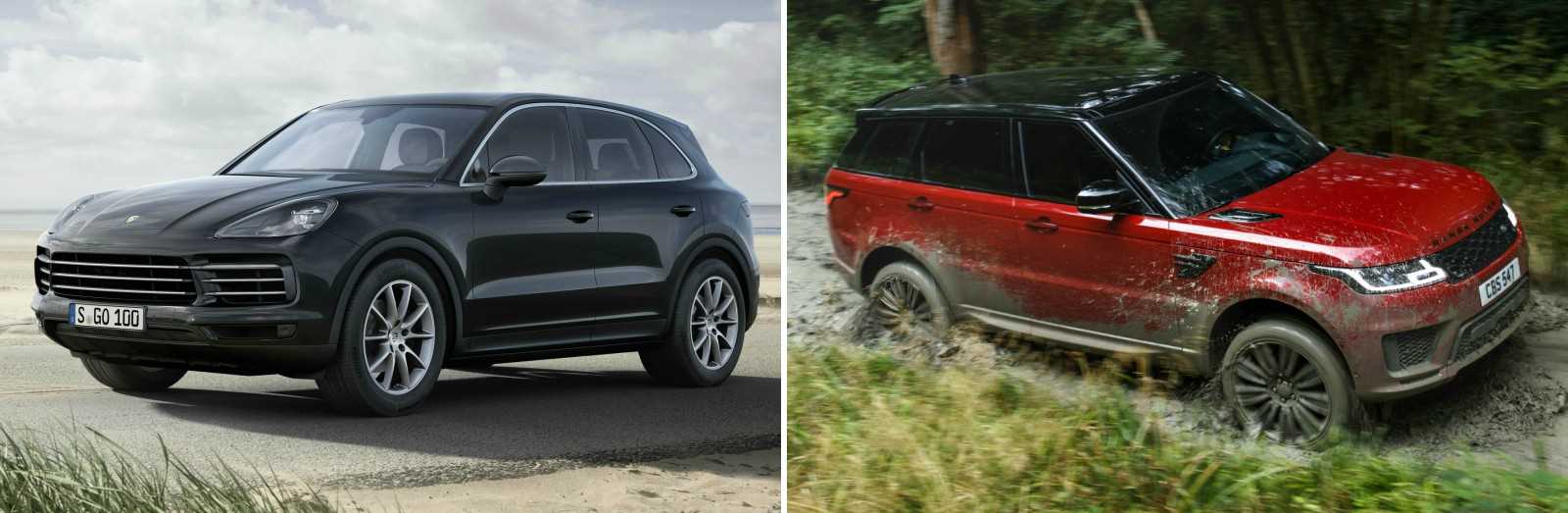 Porsche Cayenne vs. Range Rover Sport 2018 (vergelijking)