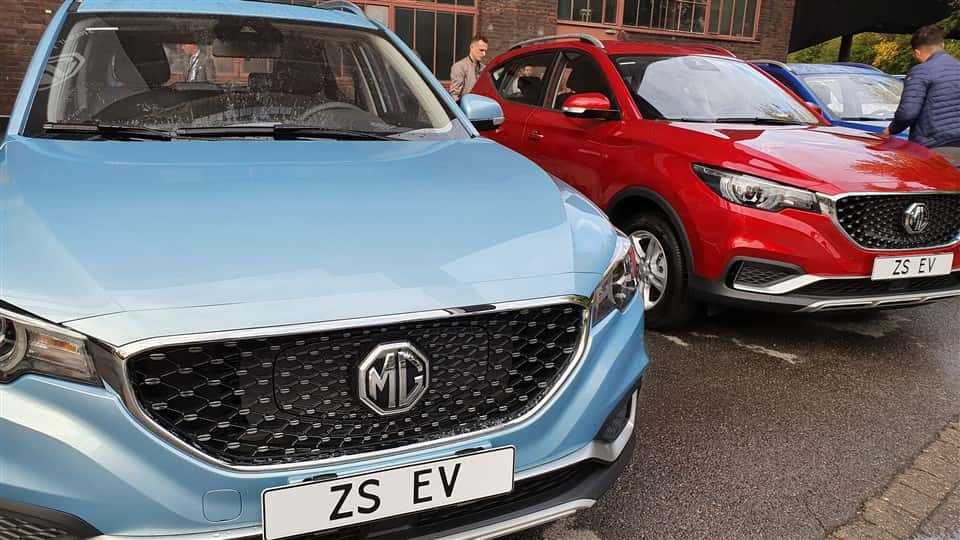 MG ZS EV exterieur kleuren