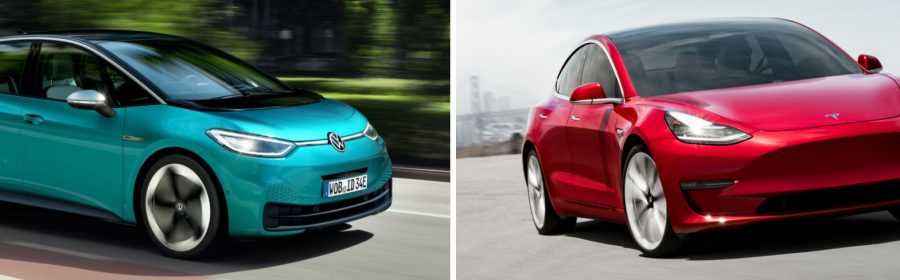 Volkswagen I.D. 3, Tesla Model 3