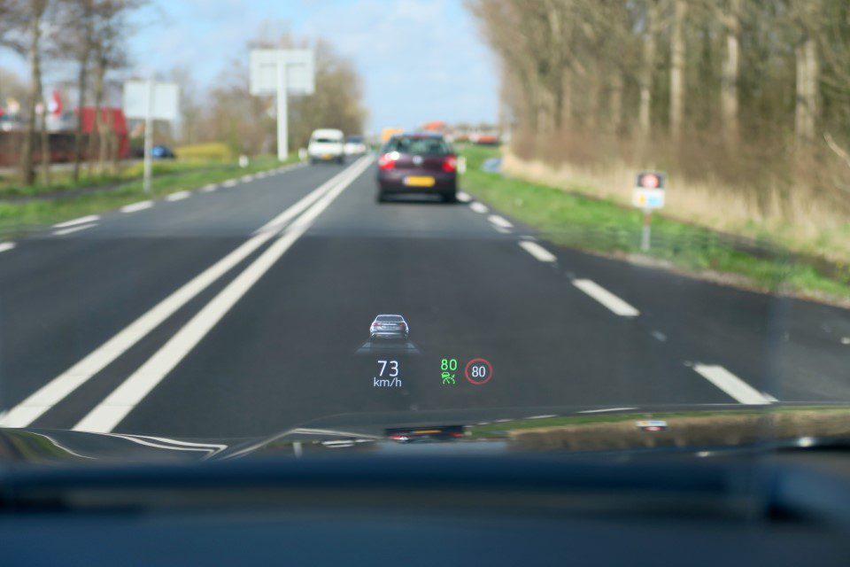 Ford Kuga Plug-In Hybride Head-up Display