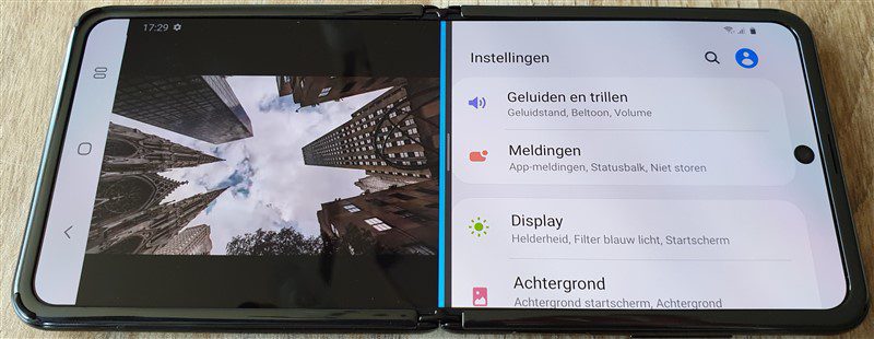 Opengeklapt Galaxy Z Flip