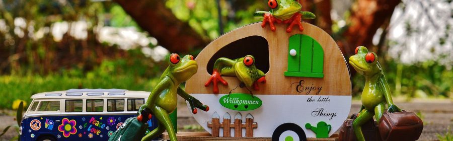 Caravan op vakantie