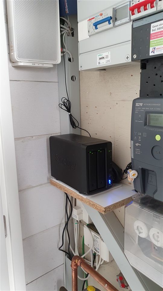 Synology DS718+ in de meterkast