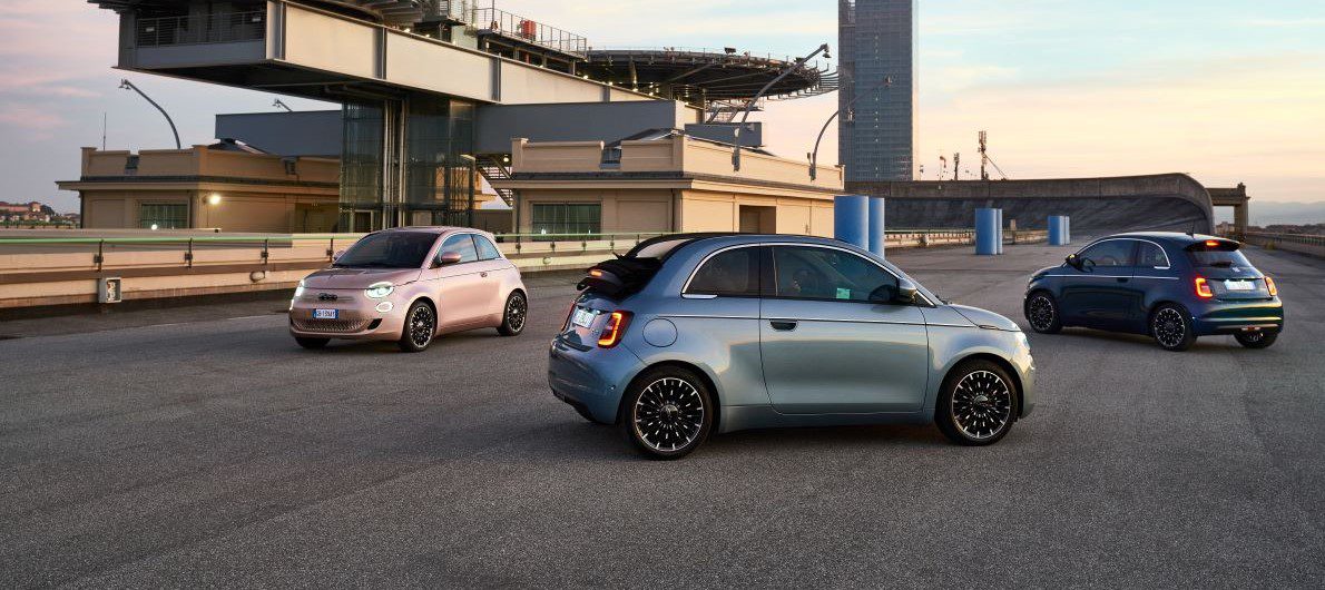 Fiat 500e trio