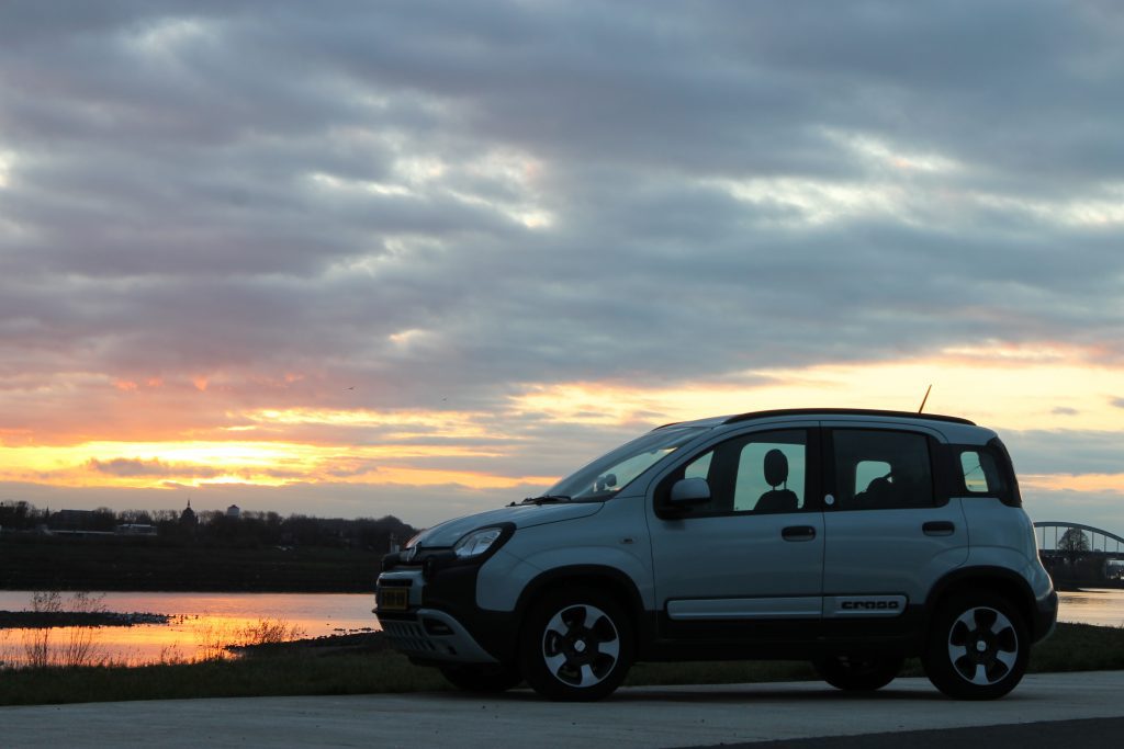 Fiat Panda sunset