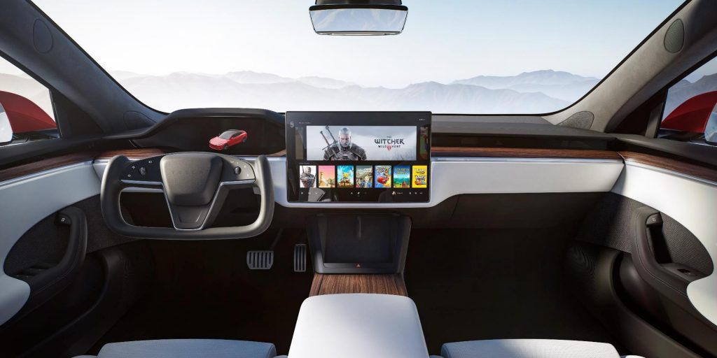 Tesla Model S interieur stuur