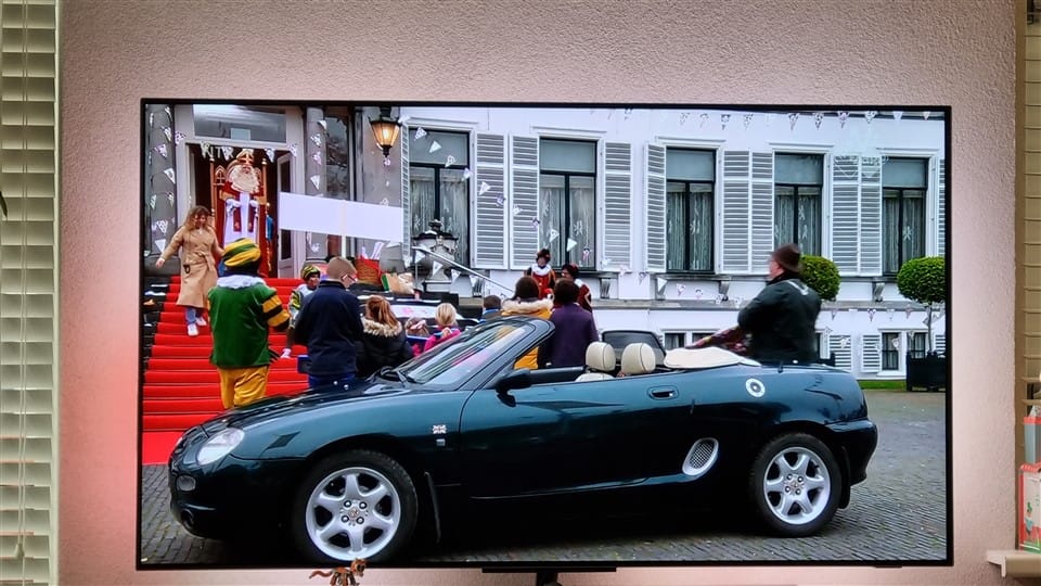 auto bij intocht Sinterklaas