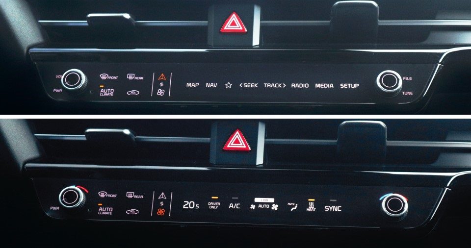 Kia EV6 Multi-mode menu