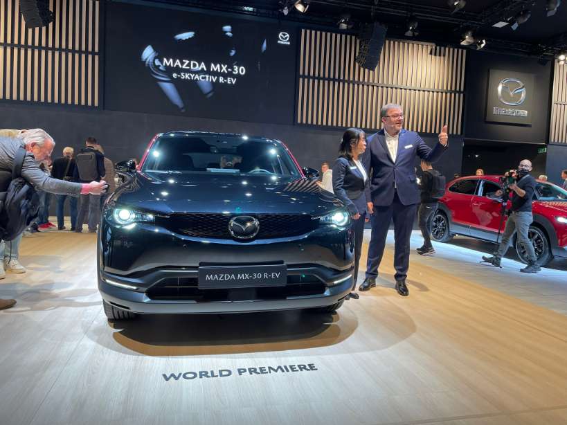 wereldpremiere Mazda MX-30 R-EV Autosalon Brussel