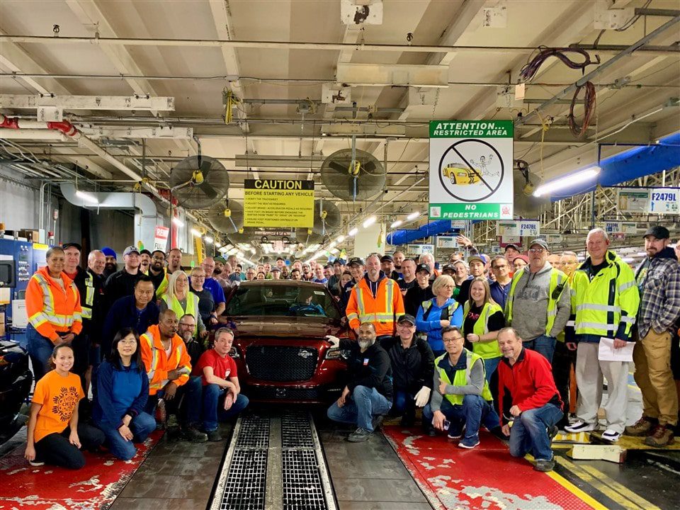 The last Chrysler 300C on the production line